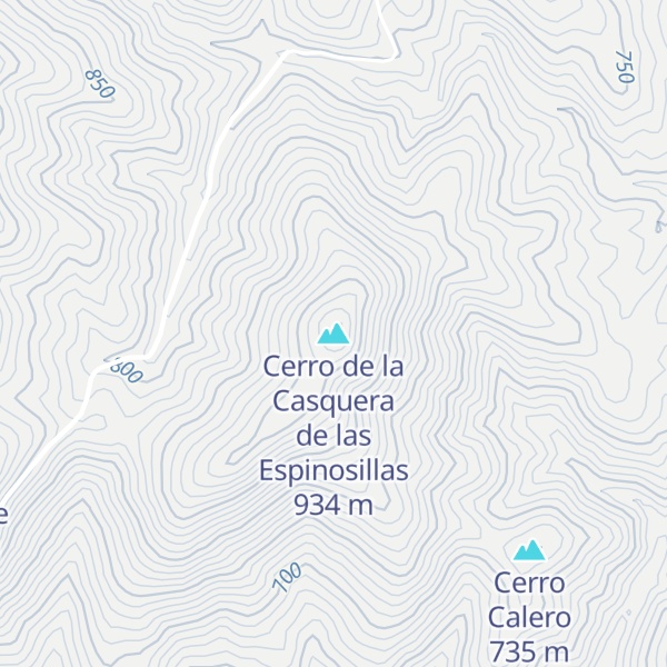Map of Cerro de la Casquera de las Espinosillas