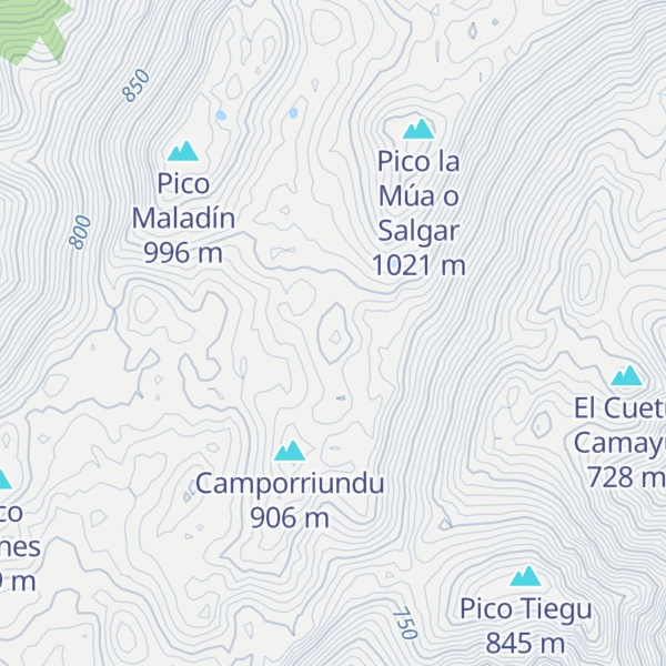 Map of Cueto Melón