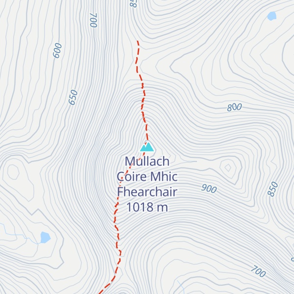 Map of Mullach Coire Mhic Fhearchair