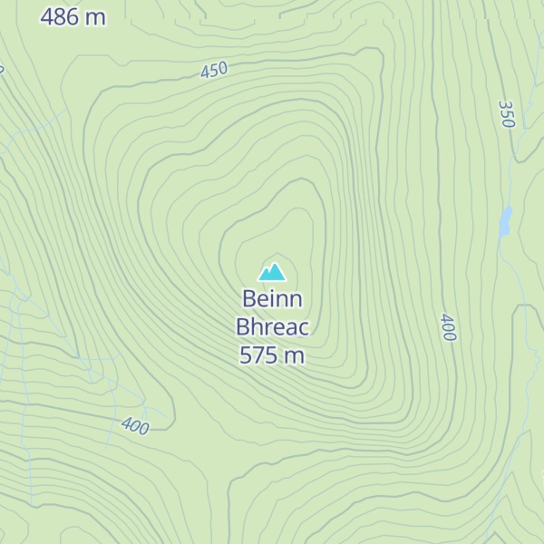 Map of Beinn Bhreac