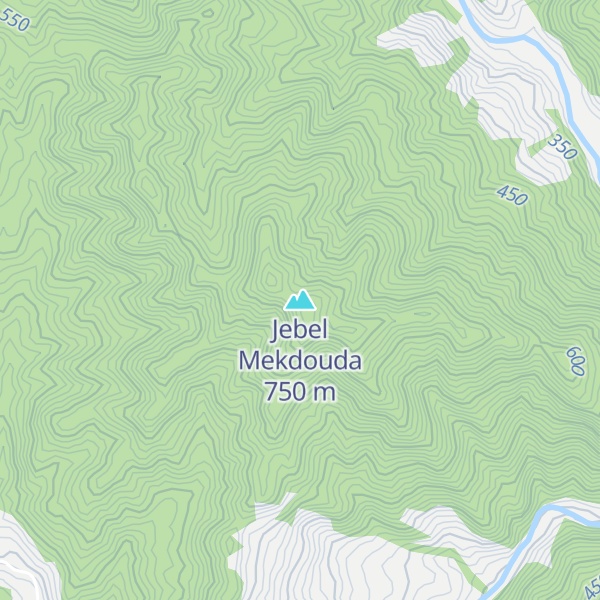 Map of Jebel Mekdouda