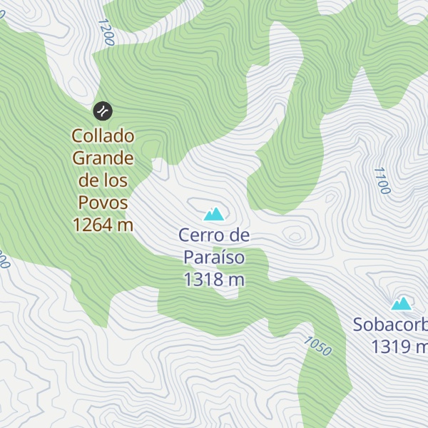Map of Cerro de Paraíso