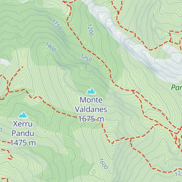 Map of Monte Valdanes
