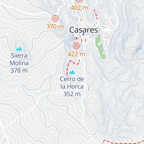Map of Cerro de la Horca
