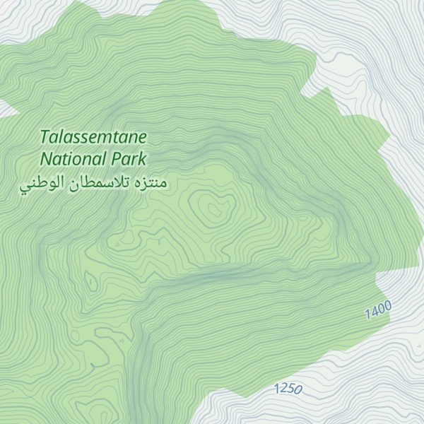 Map of Jbel Kelti جبل كلتي