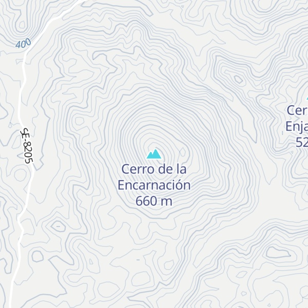 Map of Cerro de la Encarnación