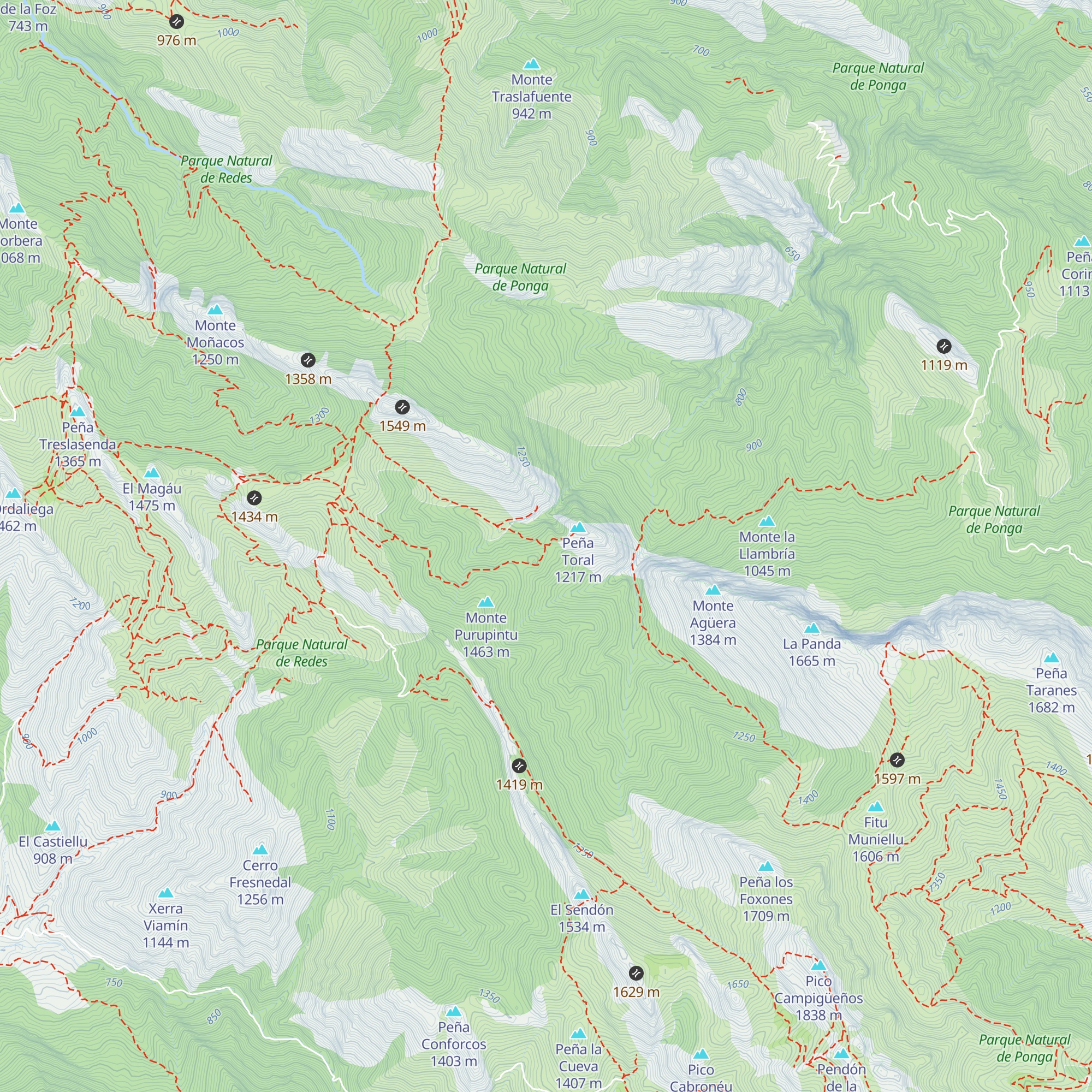 Refugio de cazadores map