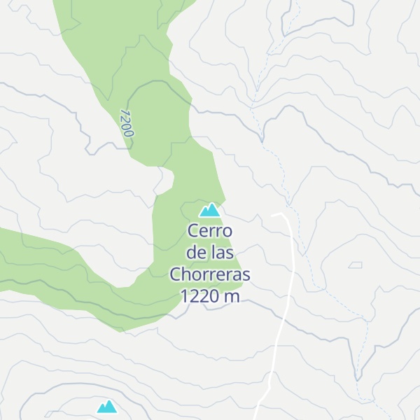 Map of Cerro de las Chorreras