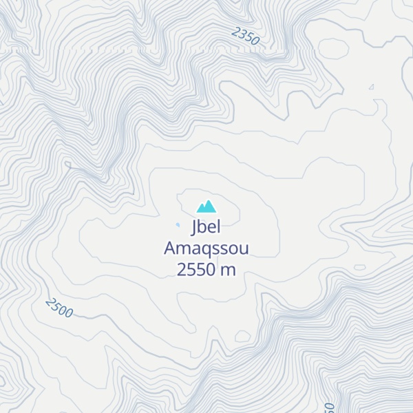Map of Jbel Amaqssou
