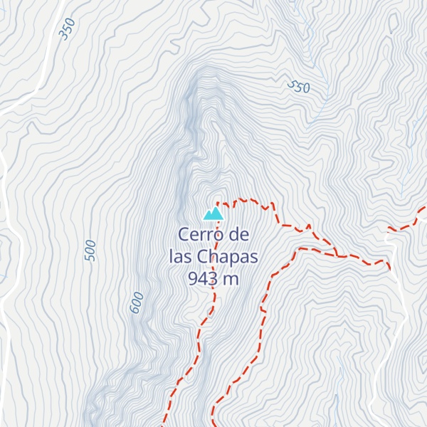 Map of Cerro de las Chapas