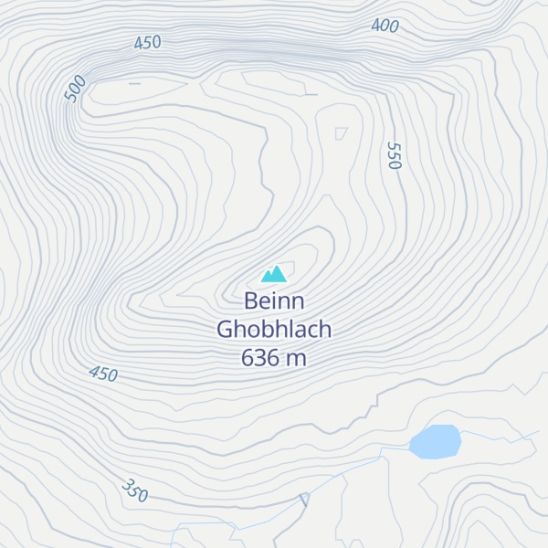 Map of Beinn Ghobhlach