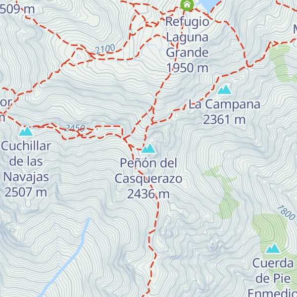 Map of Peñón del Casquerazo