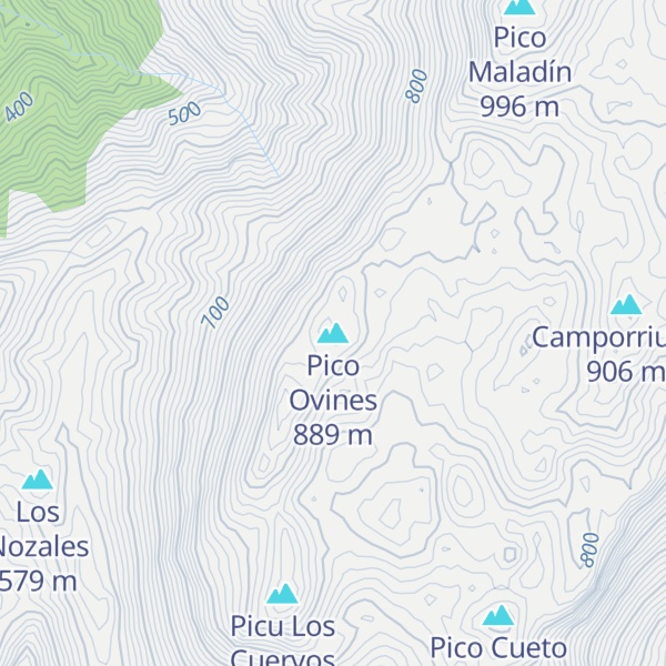 Map of Pico Ovines
