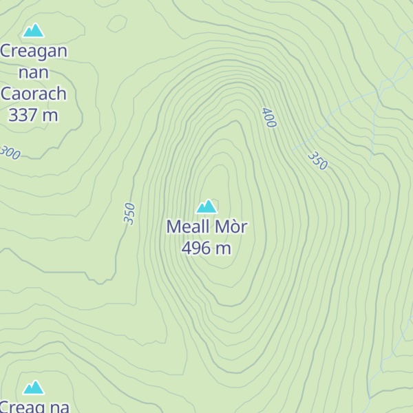 Map of Meall Mòr