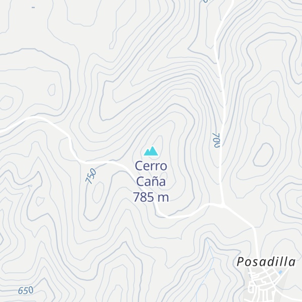 Map of Cerro Caña
