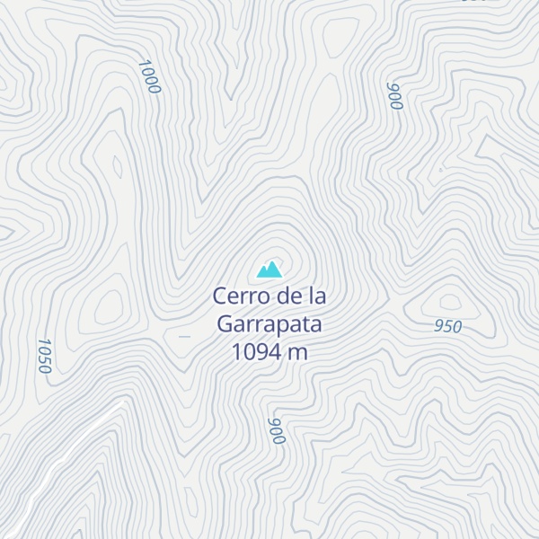 Map of Cerro de la Garrapata