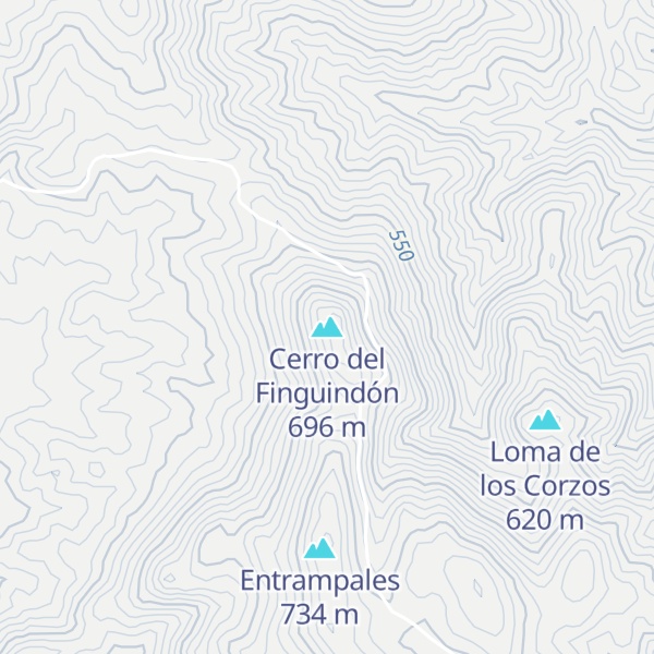 Map of Cerro del Finguindón