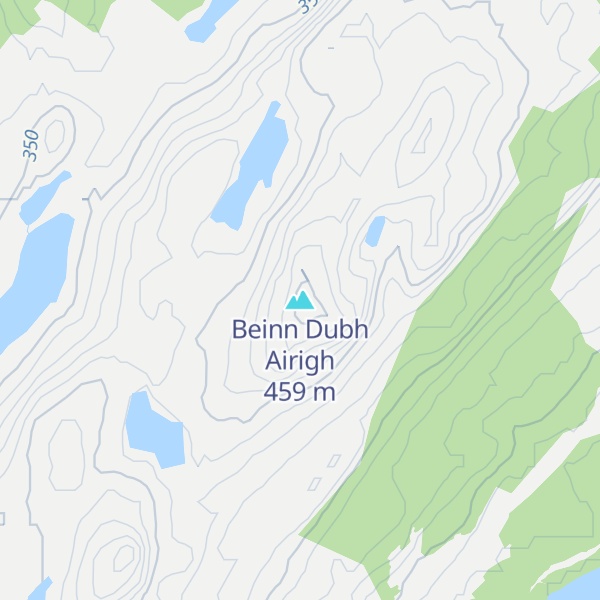 Map of Beinn Dubh Airigh