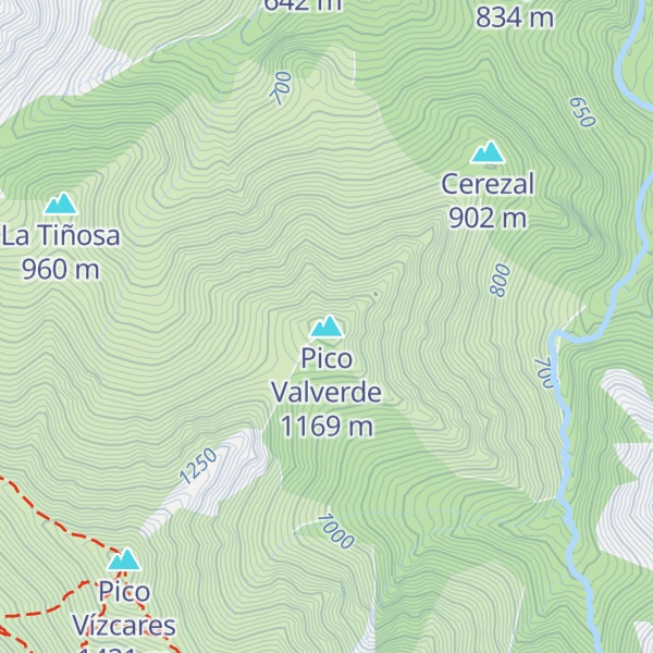 Map of Pico Valverde