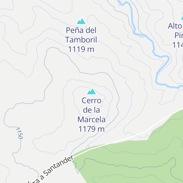 Map of Cerro de la Marcela