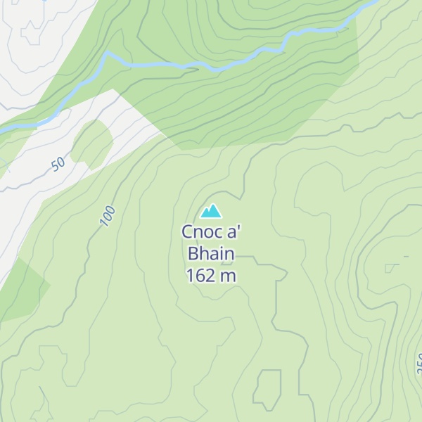 Map of Cnoc a' Bhain