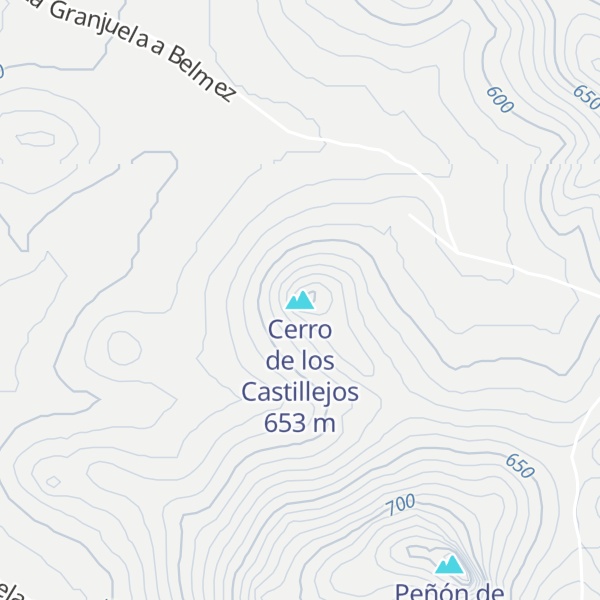 Map of Cerro de los Castillejos