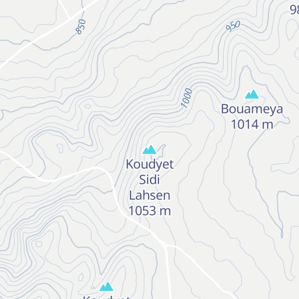 Map of Koudyet Sidi Lahsen