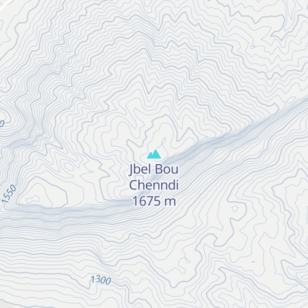 Map of Jbel Bou Chenndi