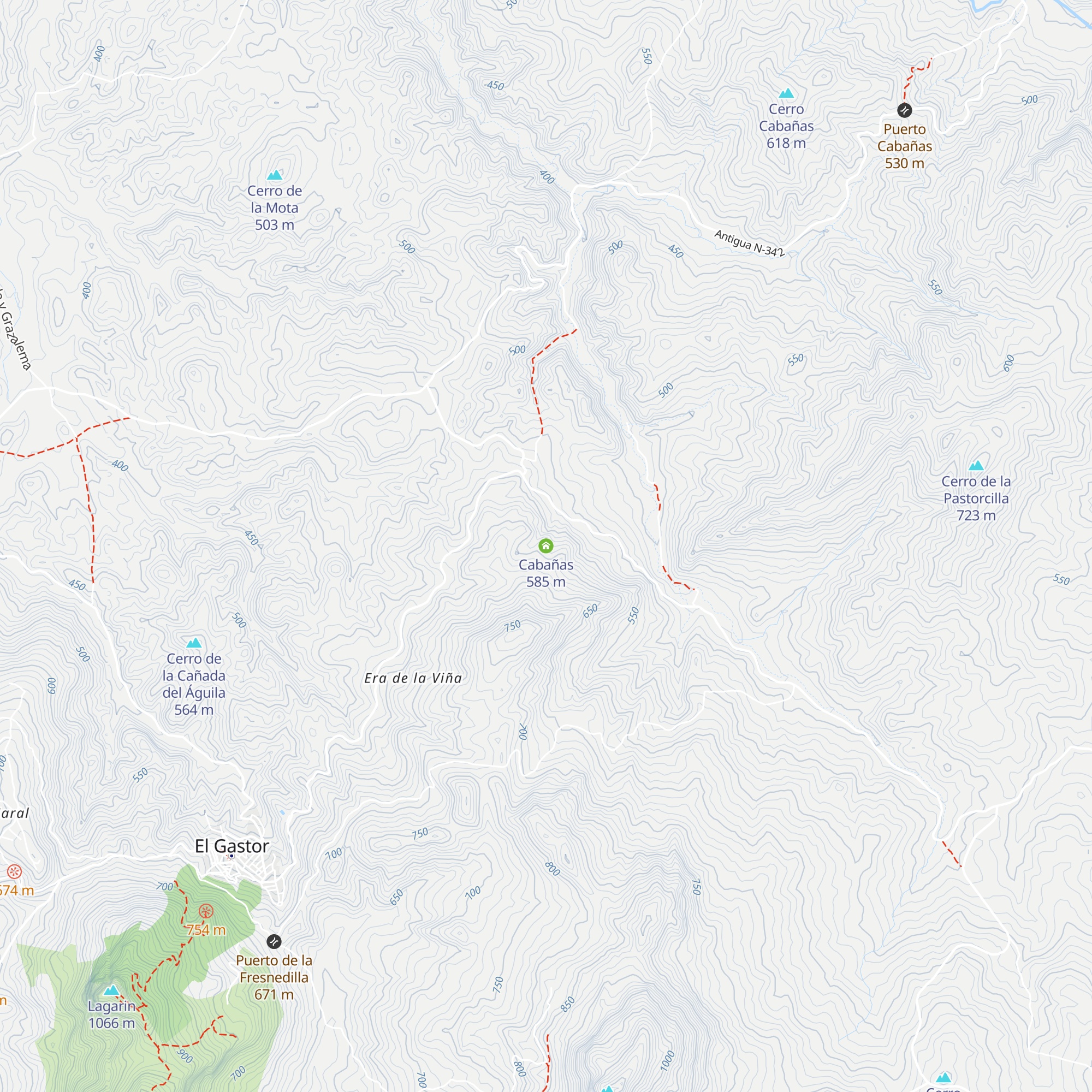 Cabañas map