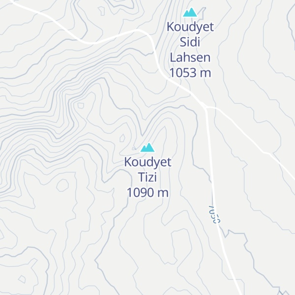 Map of Koudyet Tizi
