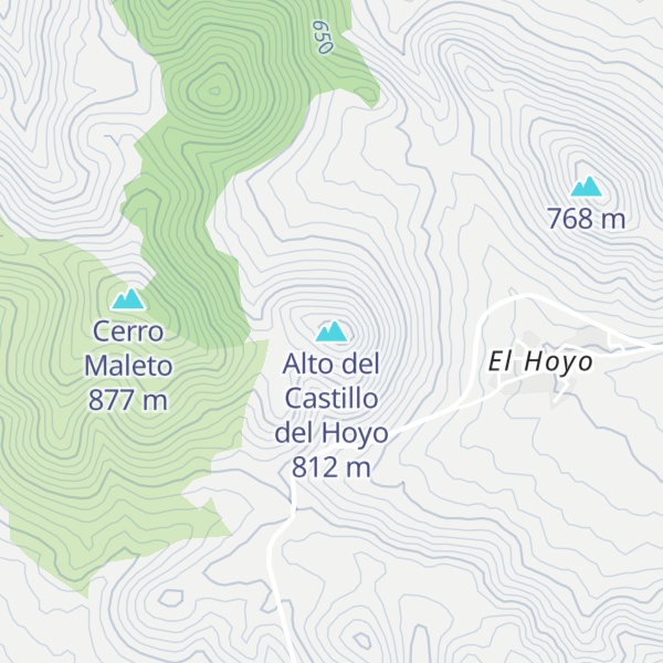 Map of Alto del Castillo del Hoyo