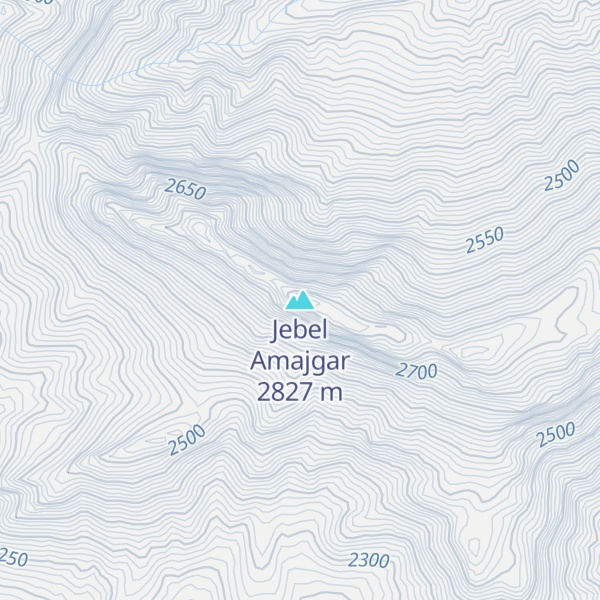 Map of Jebel Amajgar