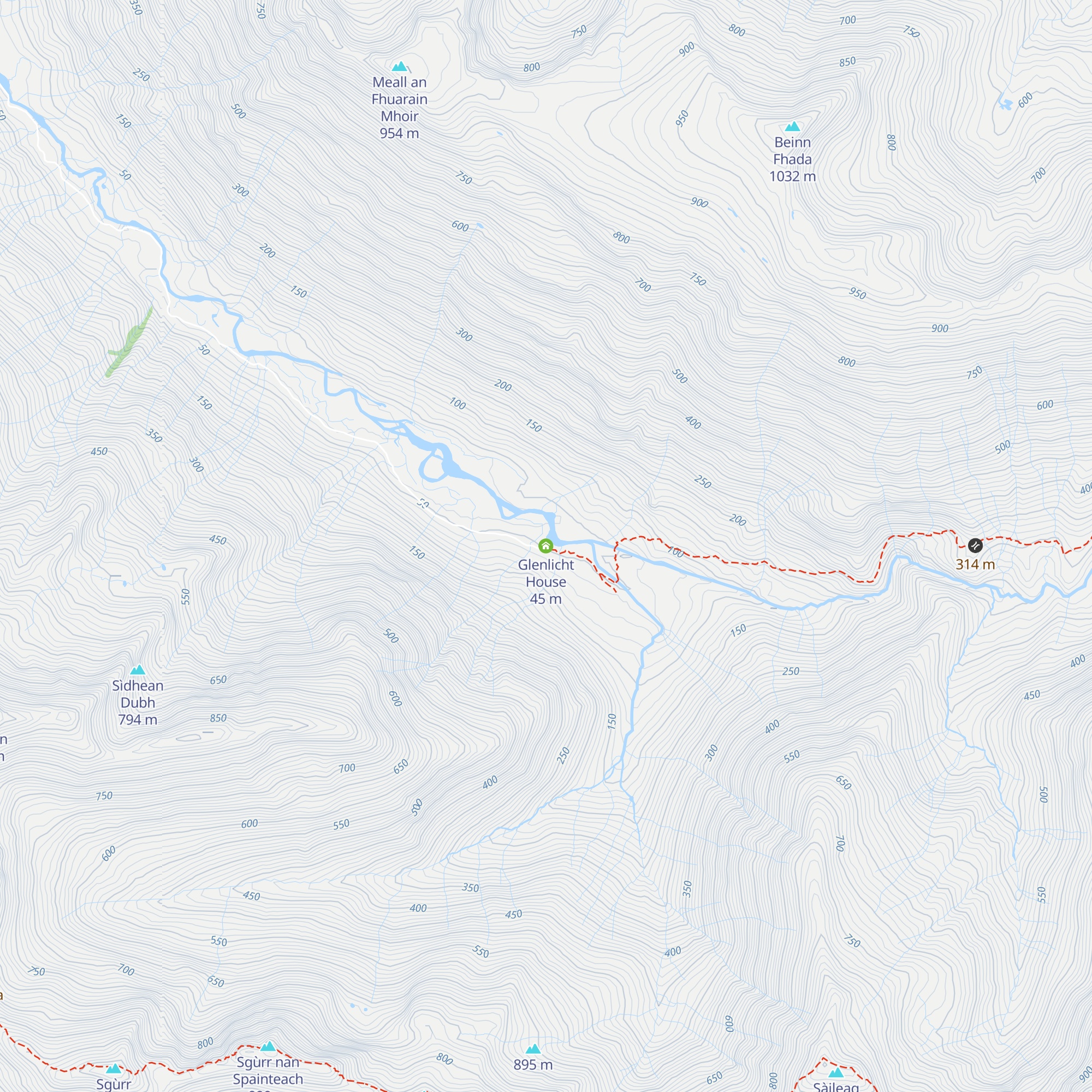 Glenlicht House map