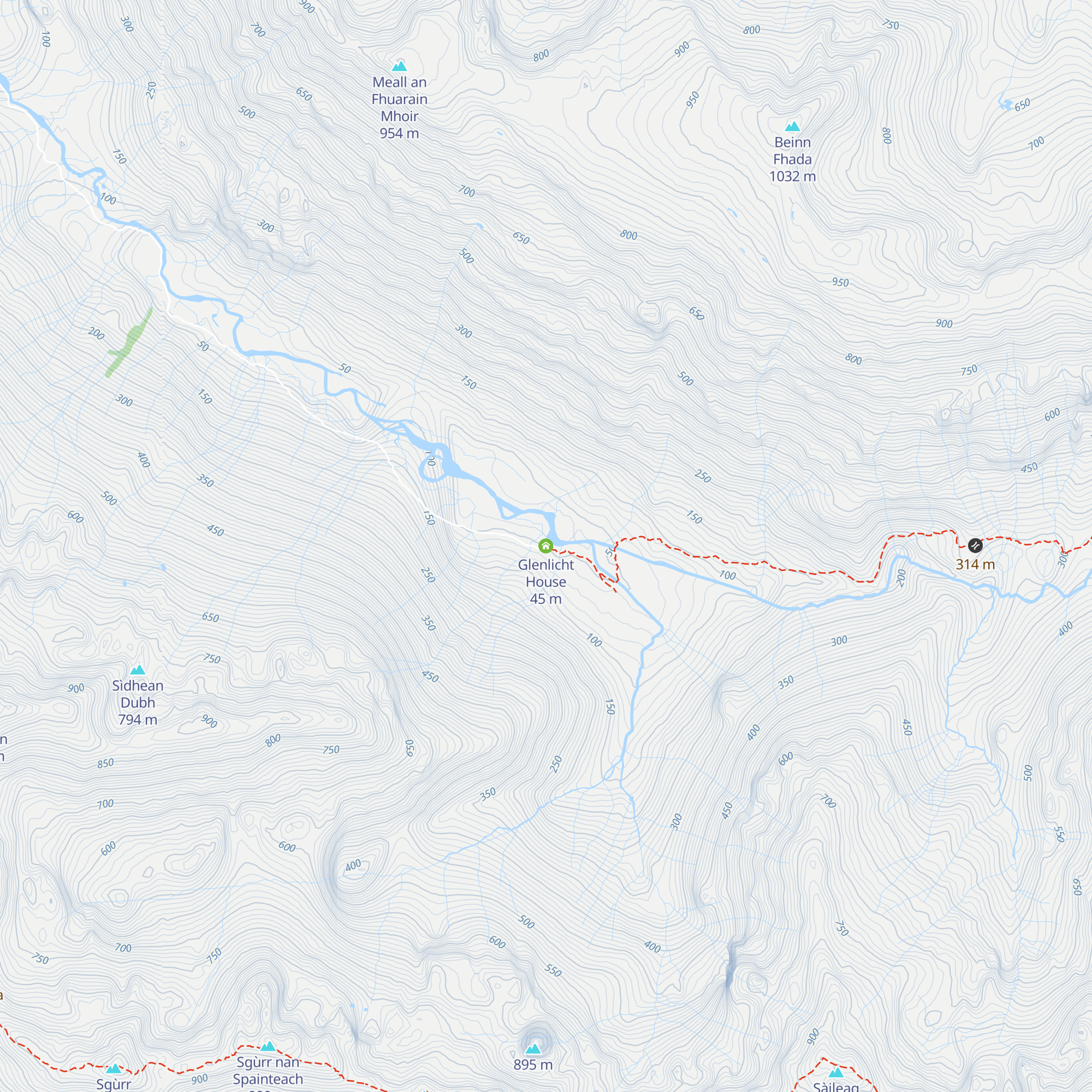 Glenlicht House map