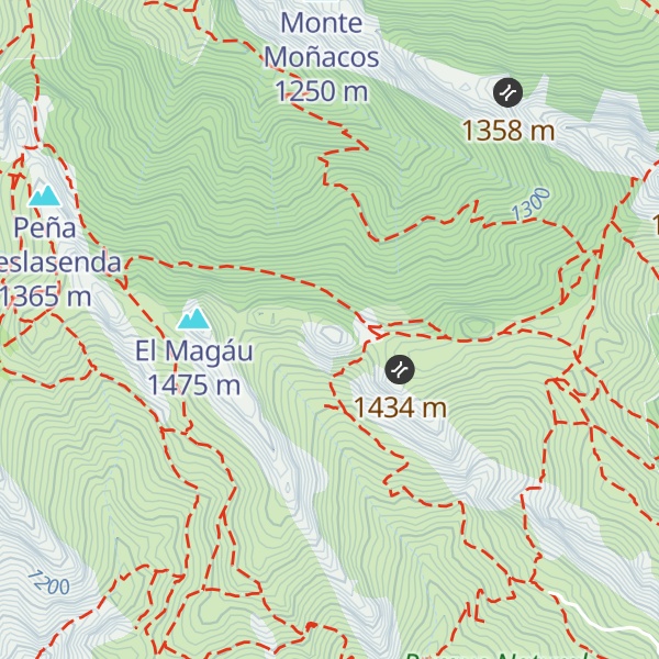Map of Peña les Travieses
