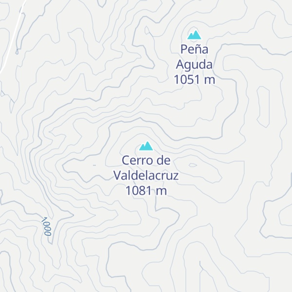 Map of Cerro de Valdelacruz