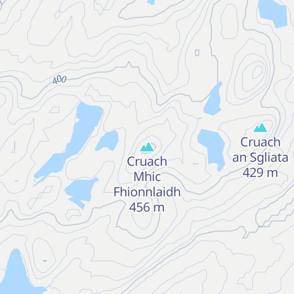 Map of Cruach Mhic Fhionnlaidh