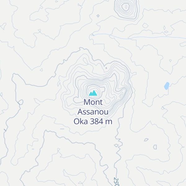 Map of Mont Assanou Oka