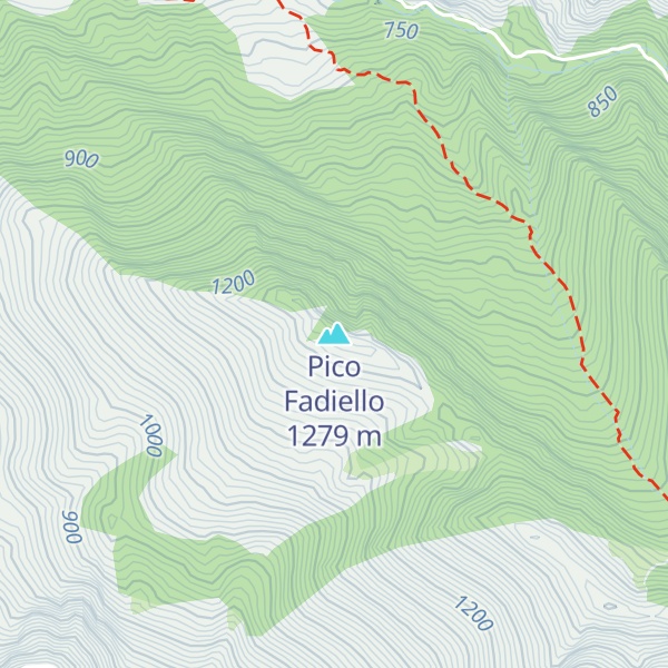 Map of Pico Fadiello