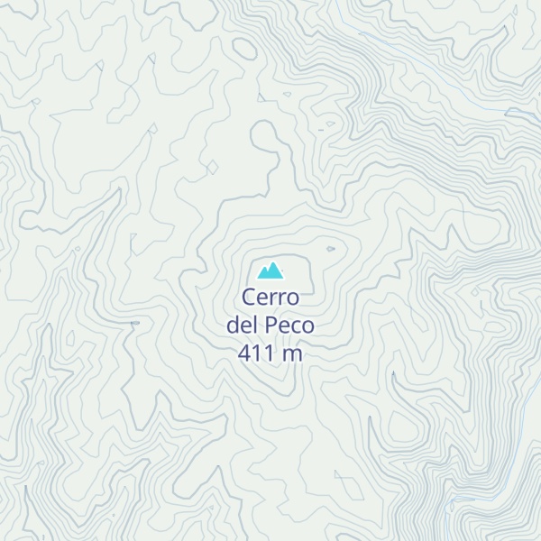 Map of Cerro del Peco