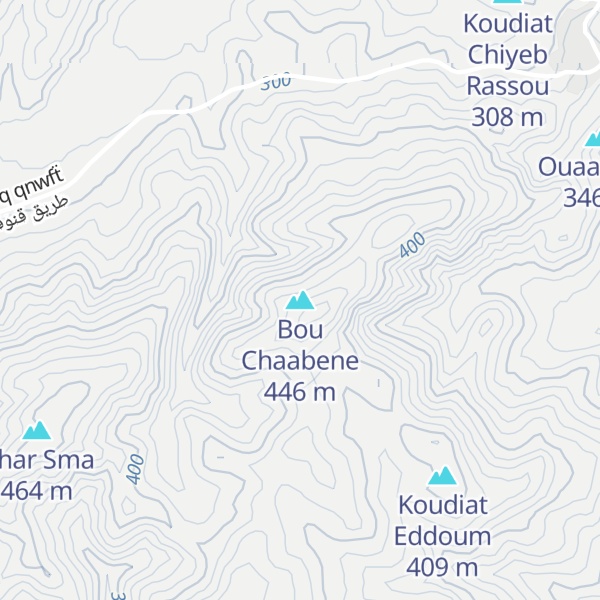 Map of Bou Chaabene