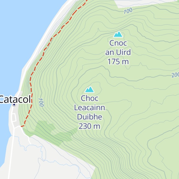 Map of Choc Leacainn Duibhe