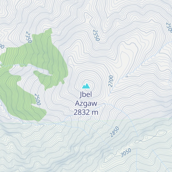 Map of Jbel Azgaw