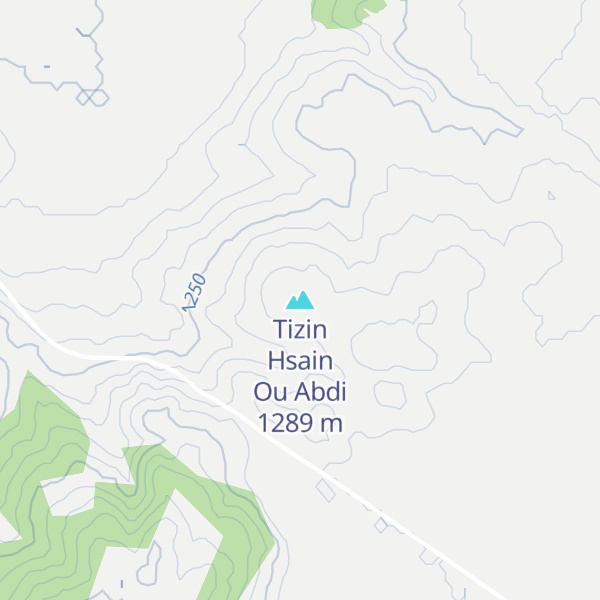 Map of Tizin Hsain Ou Abdi