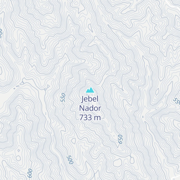 Map of Jebel Nador