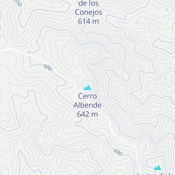Map of Cerro Albende