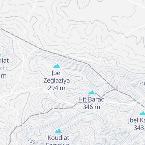 Map of Jbel Znata