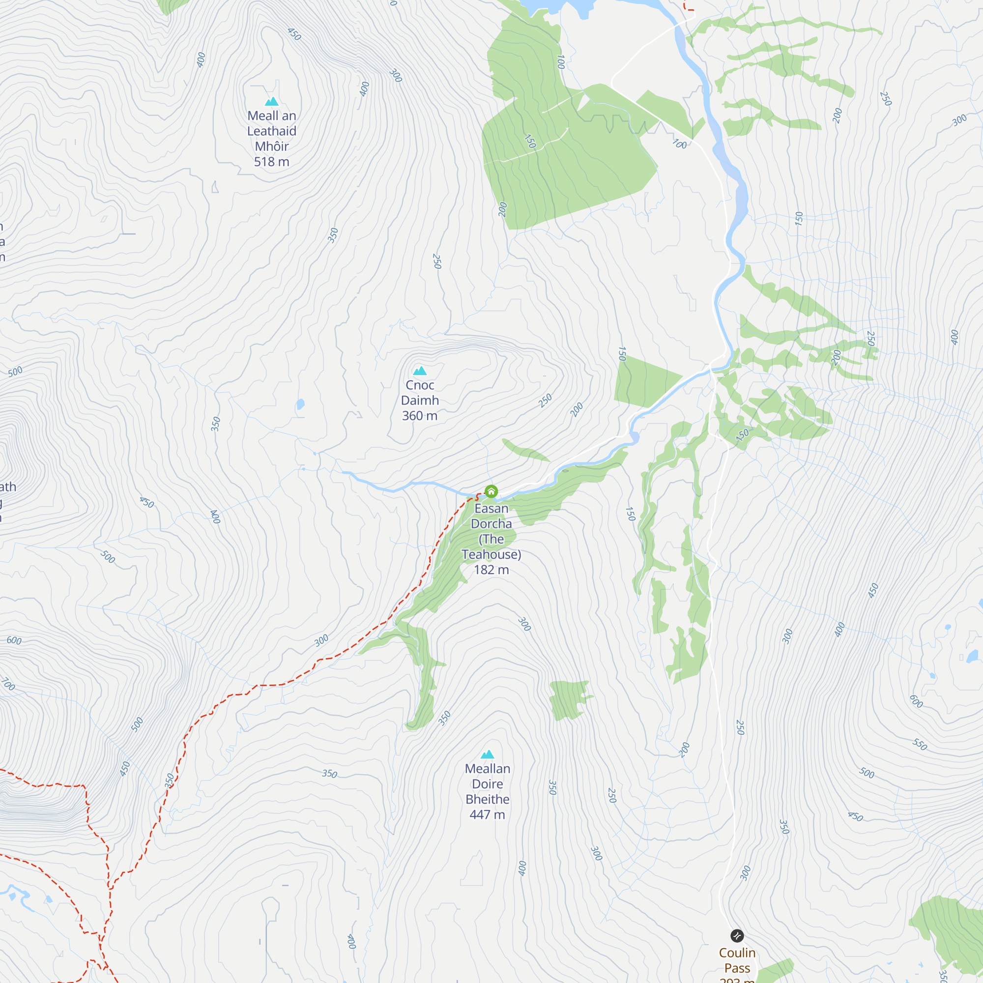 Easan Dorcha (The Teahouse) map