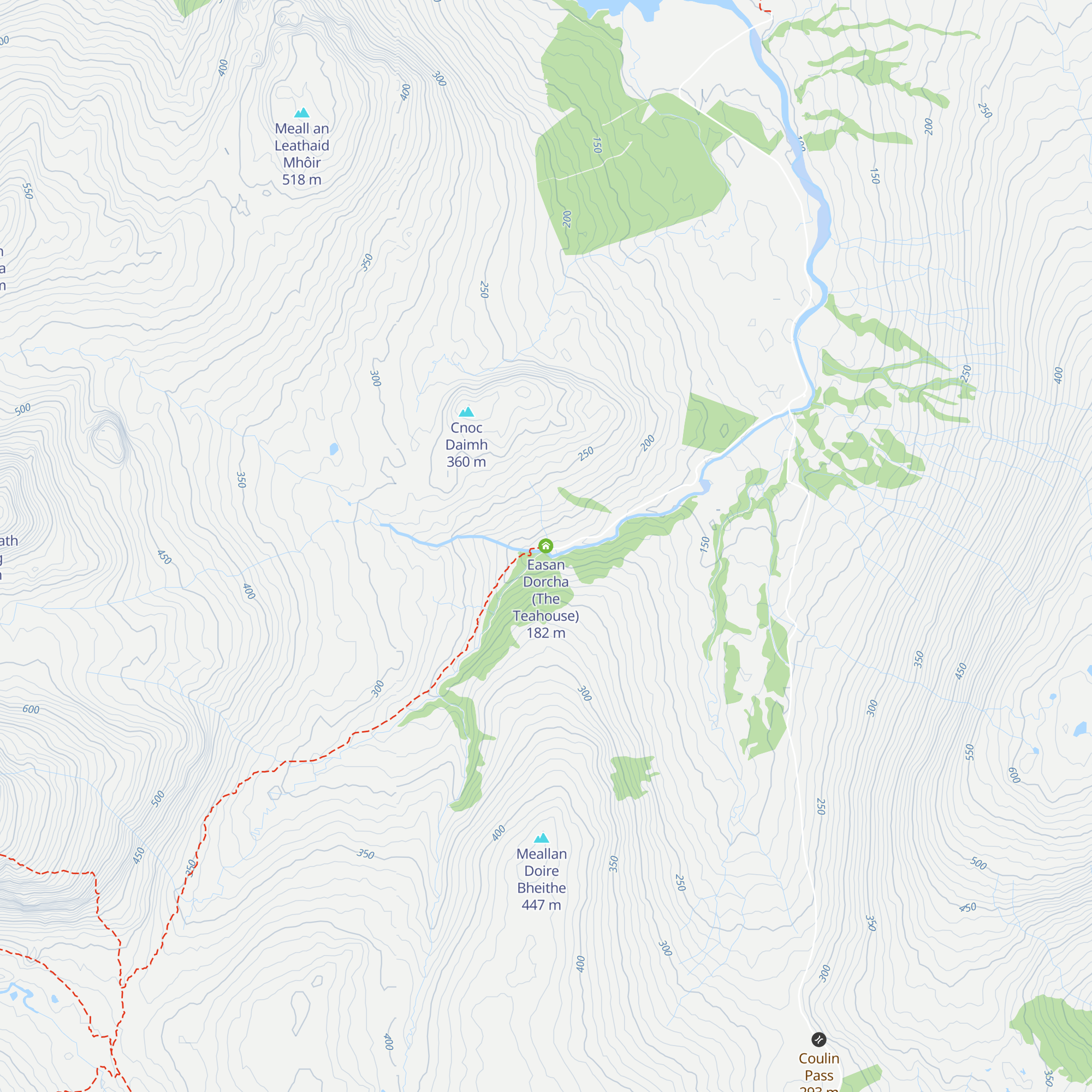 Easan Dorcha (The Teahouse) map