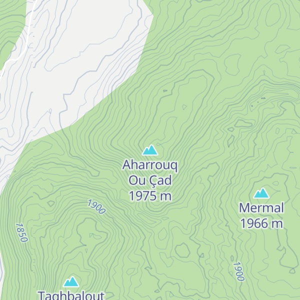 Map of Aharrouq Ou Çad